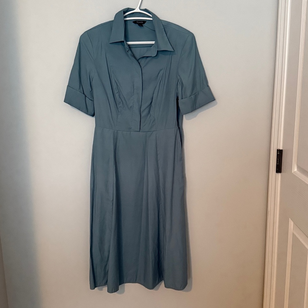 RW&CO. Light Blue Midi Dress